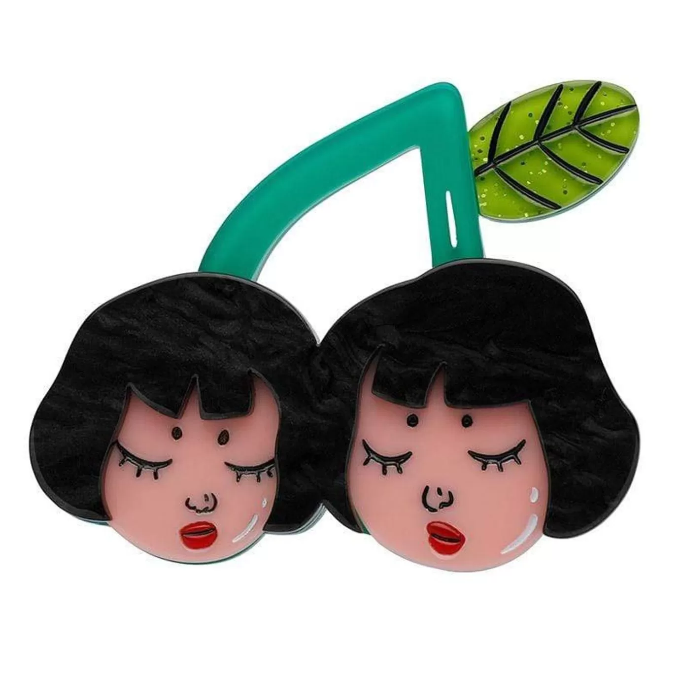 Erstwilder Cherry Twins Brooch* Brooches