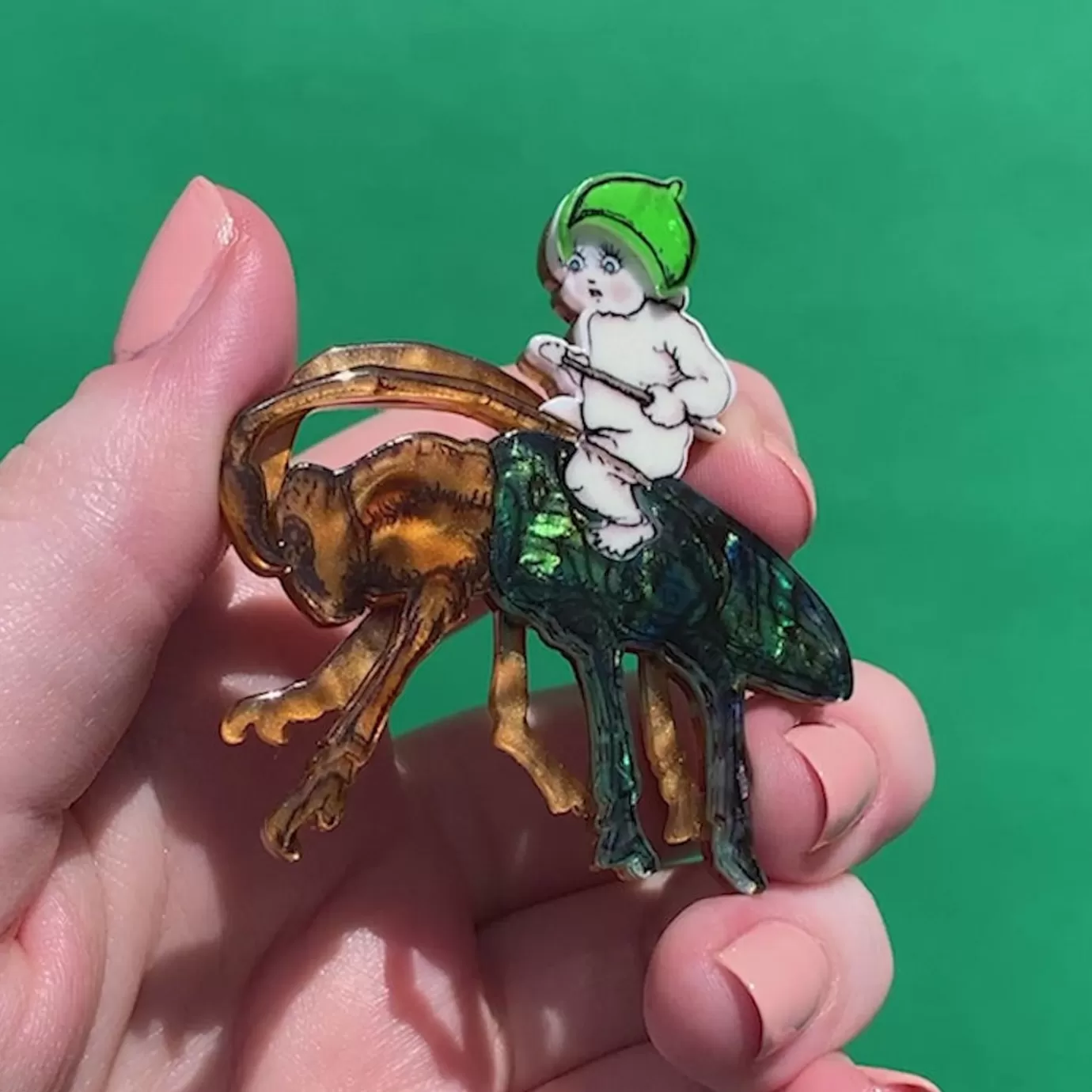Erstwilder Christmas Beetle Brooch* Brooches