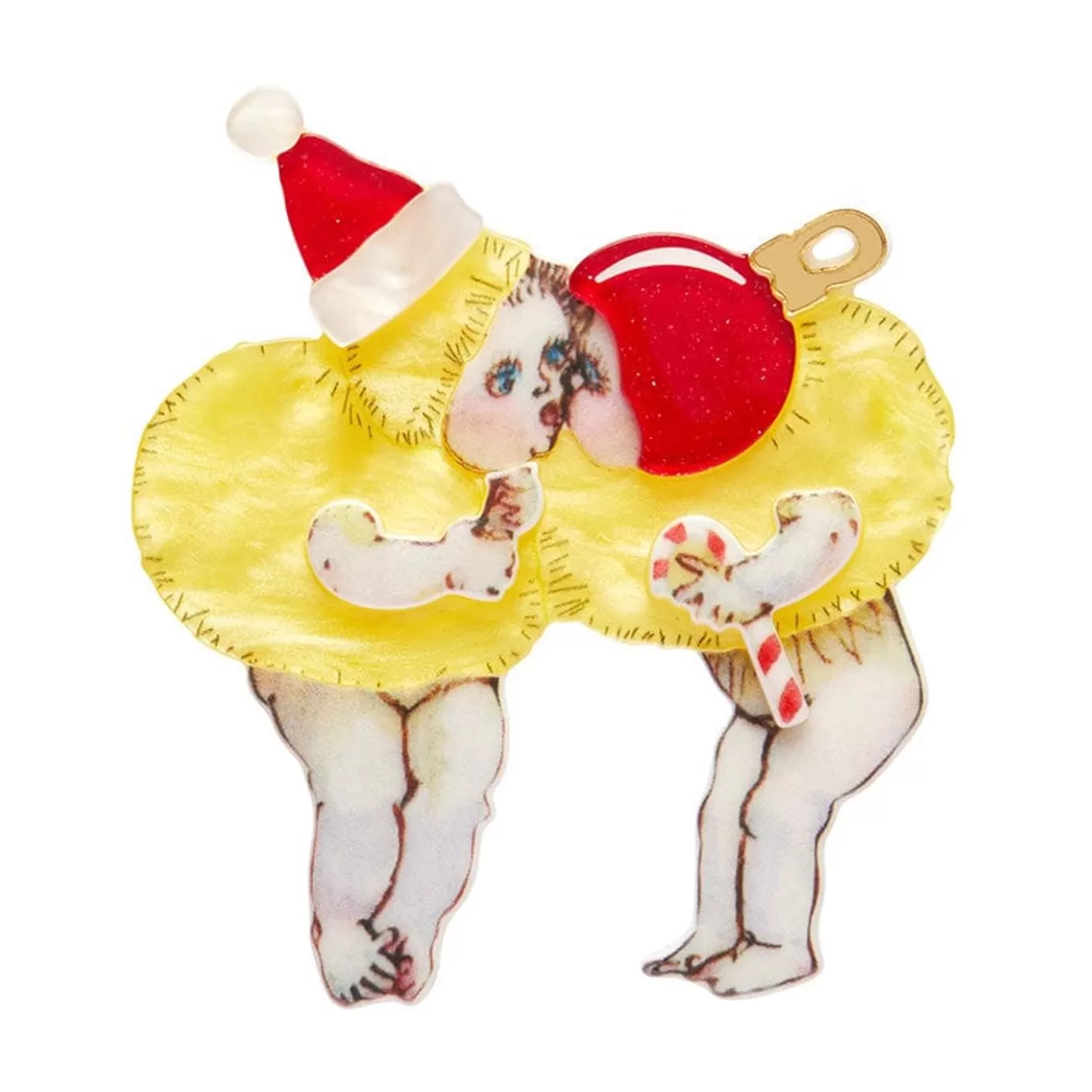 Erstwilder Christmas Kisses Brooch* Brooches
