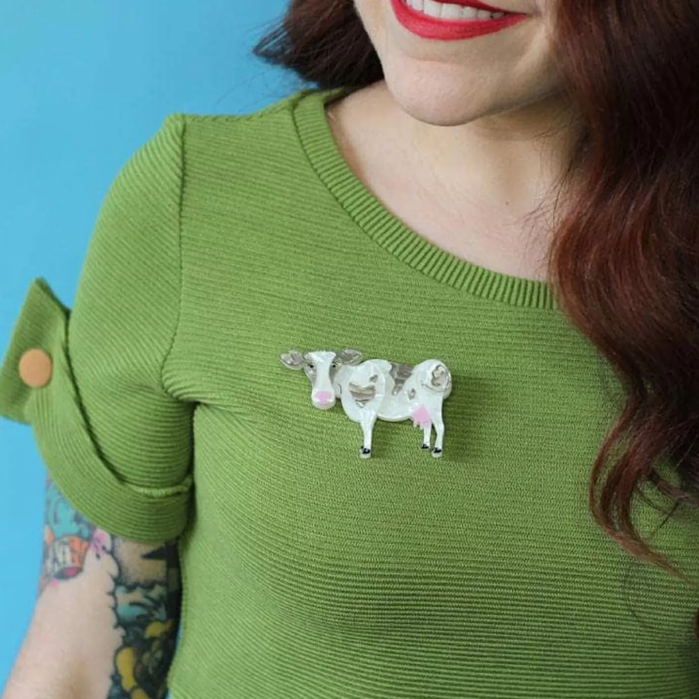 Erstwilder Clara-Bell Cow Brooch* Brooches