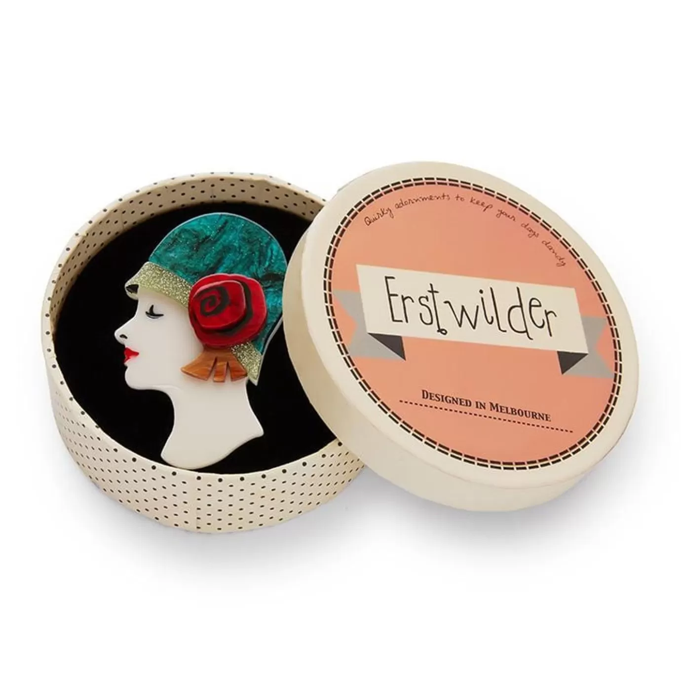 Erstwilder Clouche Couture Brooch* Brooches