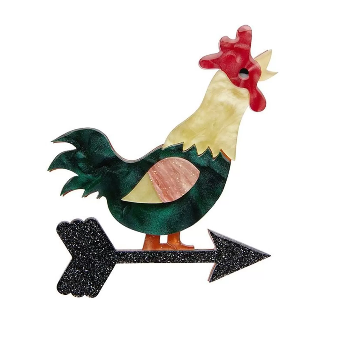 Erstwilder Cockadoodle Doo Brooch* Brooches