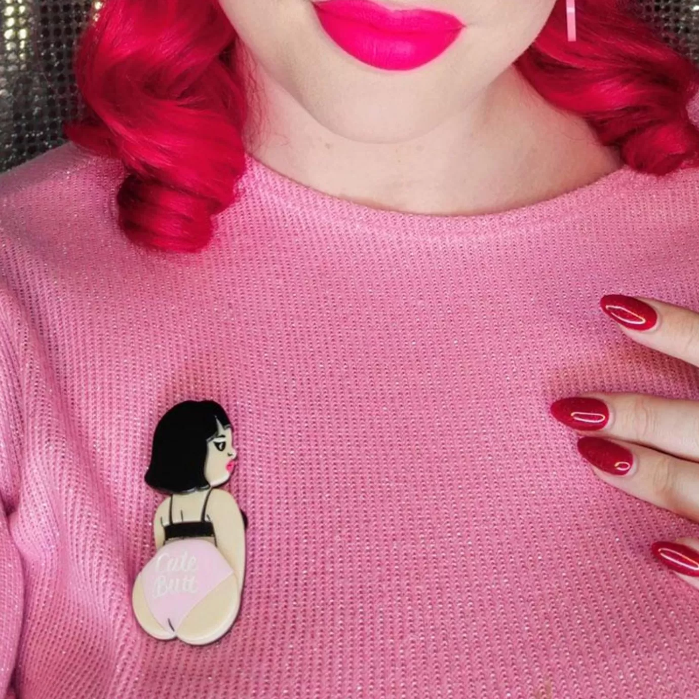 Erstwilder Cute Butt Club Brooch* Brooches