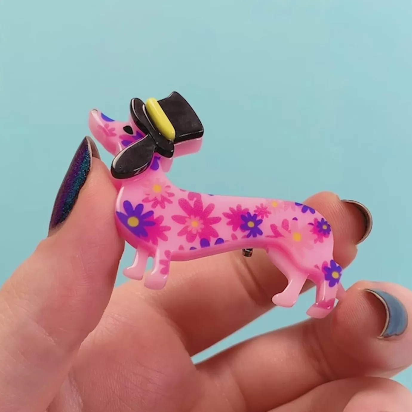 Erstwilder Dapper Dachsund Mini Brooch* Brooches