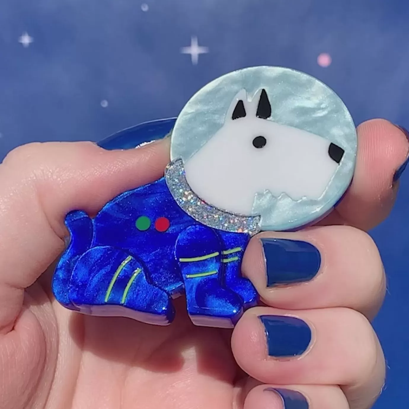 Erstwilder Daring Dogmonaut Brooch* Brooches