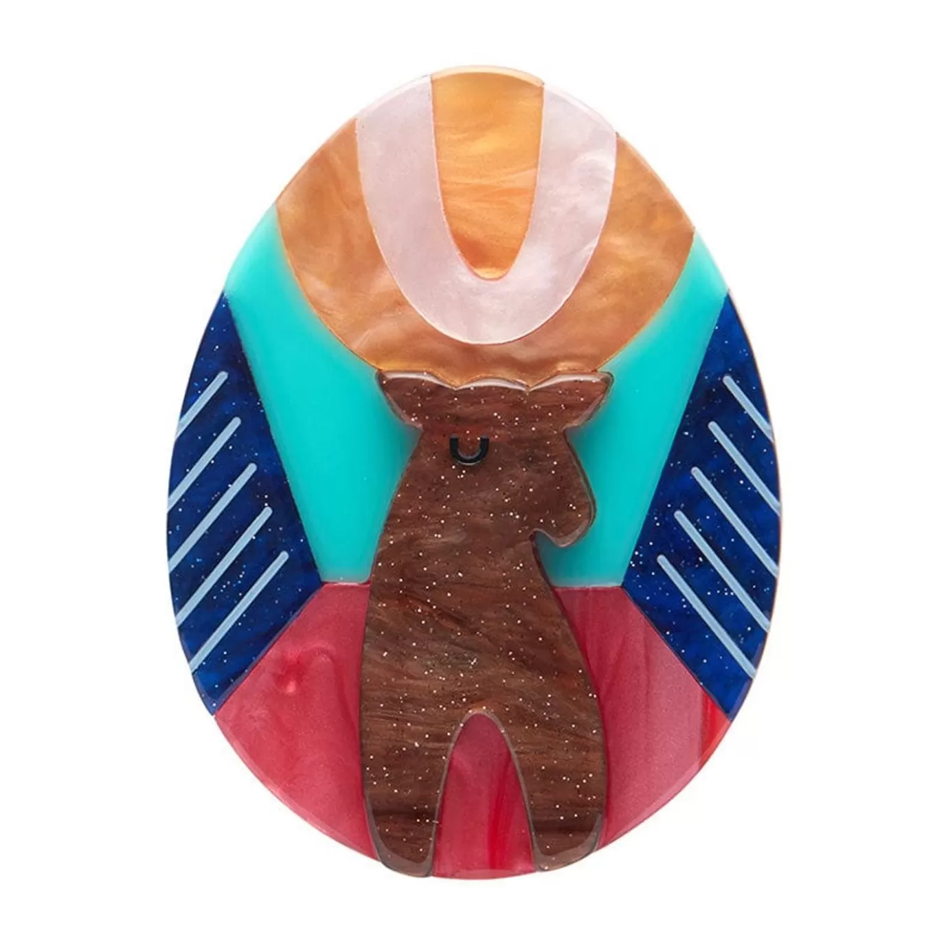 Erstwilder Deer Of Prosperity Brooch* Brooches