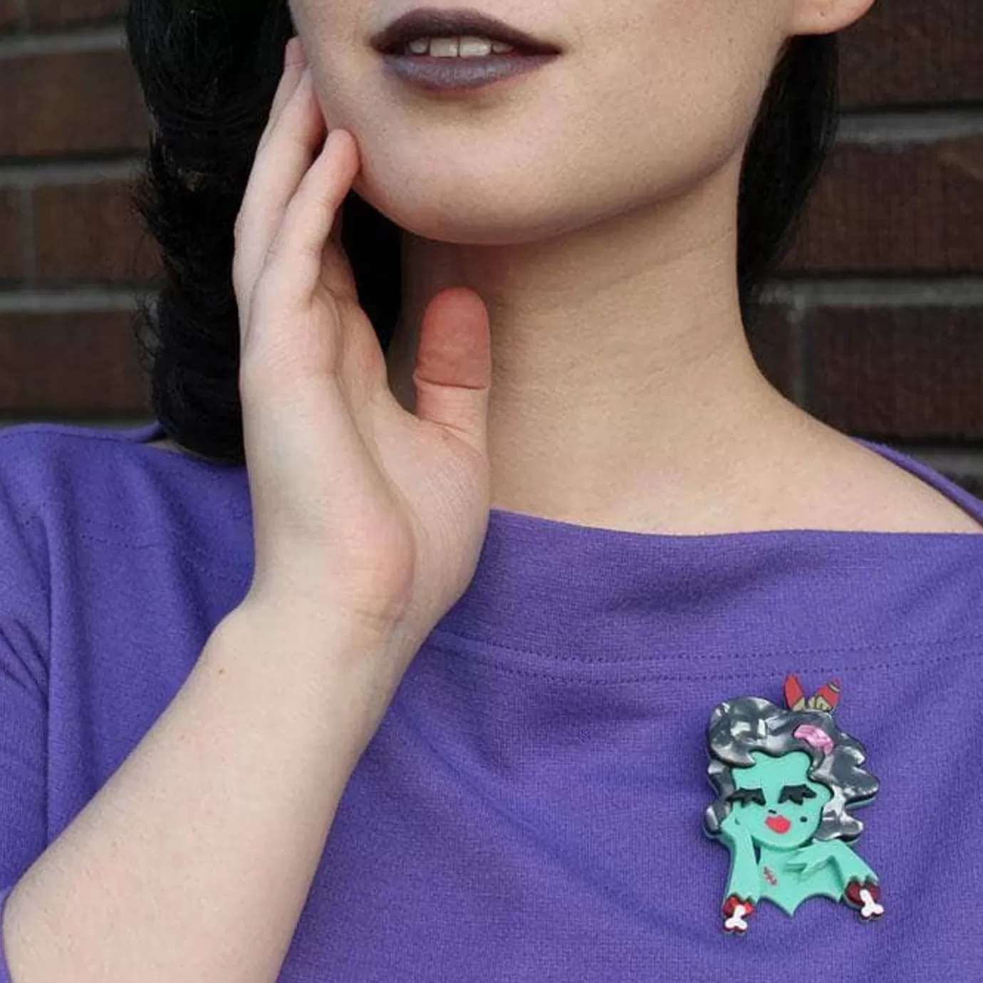Erstwilder Drop Dead Gorgeous Brooch* Brooches