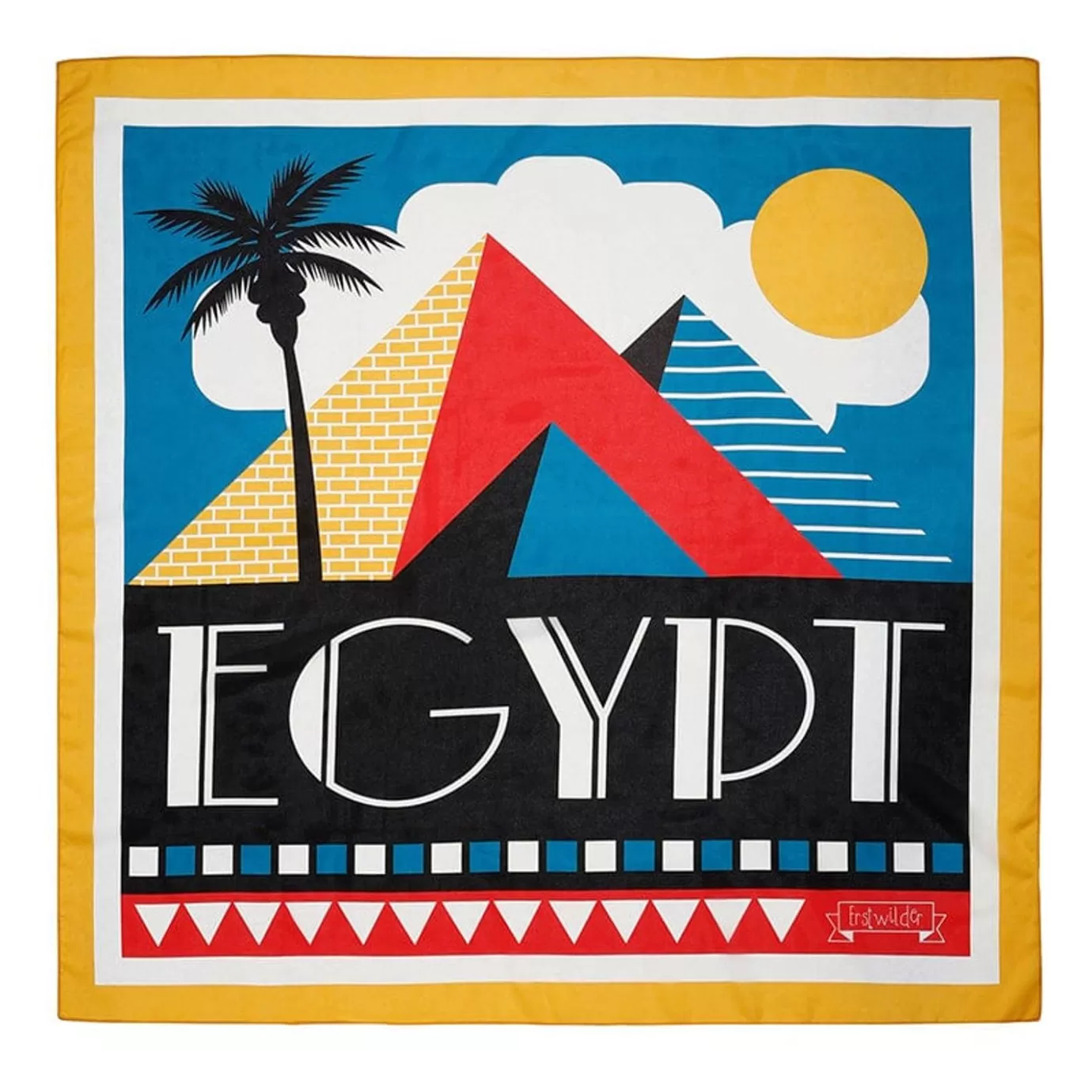 Erstwilder Egypt Souvenir Square Scarf* Scarves