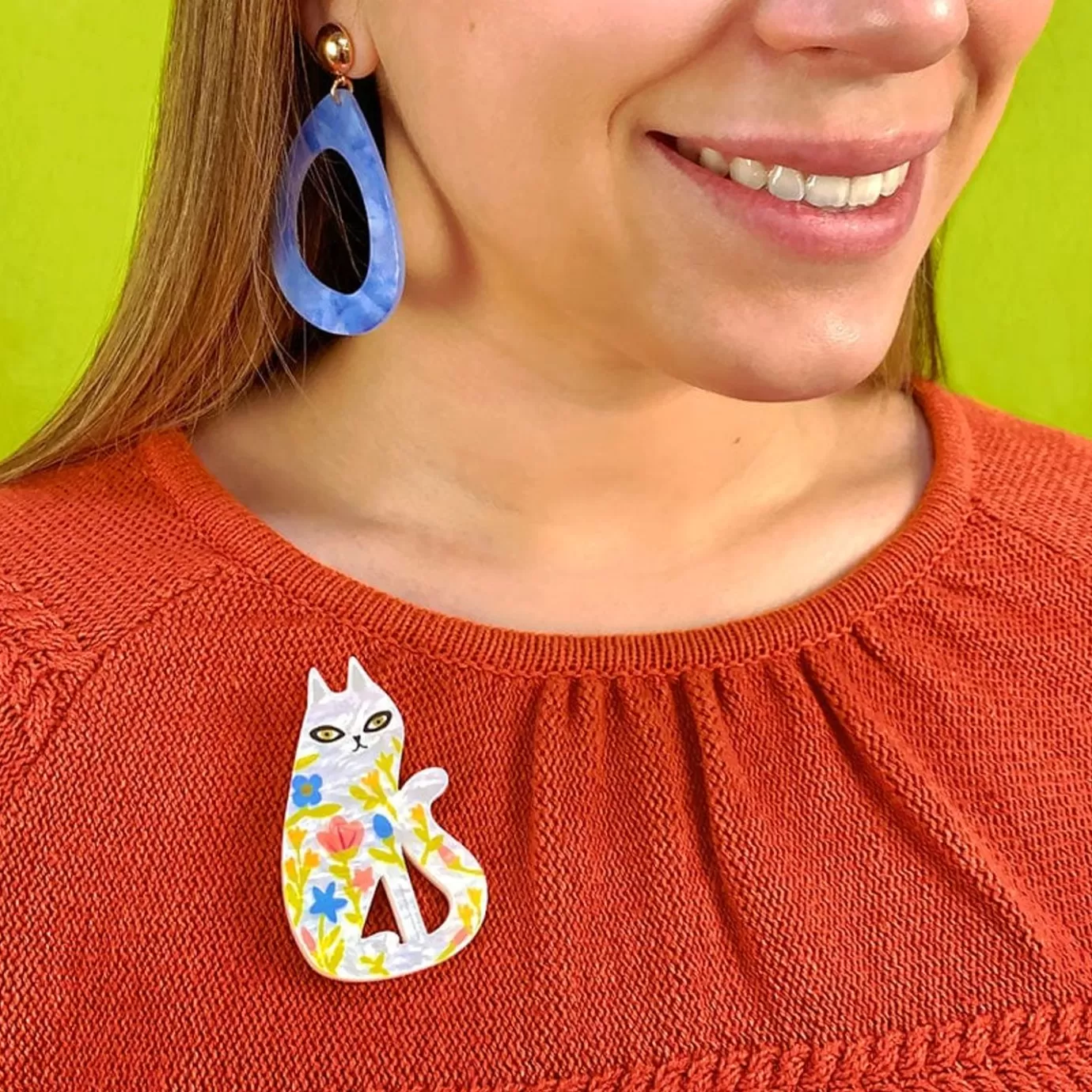 Erstwilder Feline Florescence Brooch* Brooches