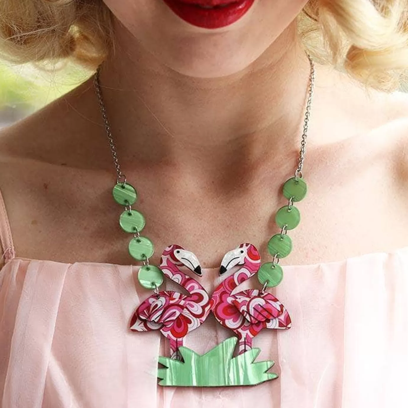 Erstwilder Flamboyant Flamingo Fair Necklace* Necklaces
