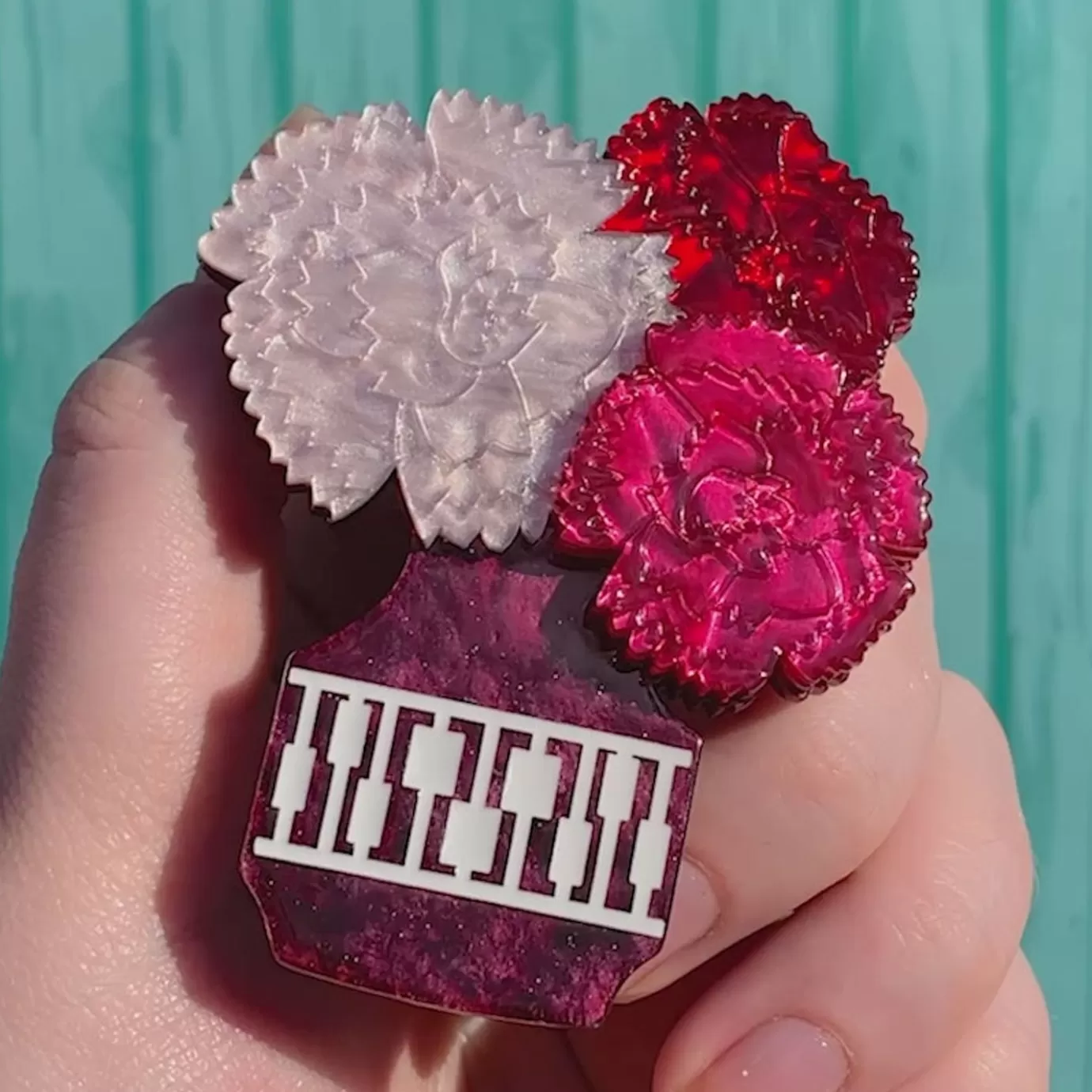 Erstwilder Flower Of The Gods Brooch* Brooches