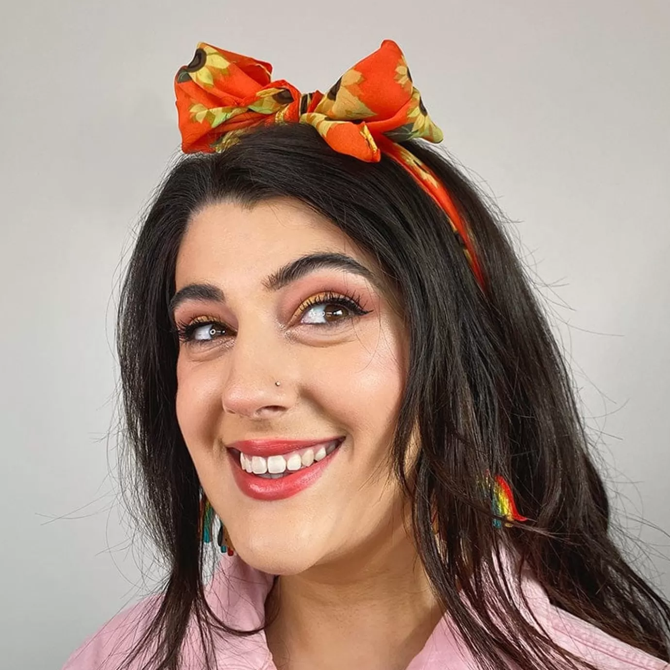 Erstwilder Follow The Sun Head Scarf Orange* Scarves