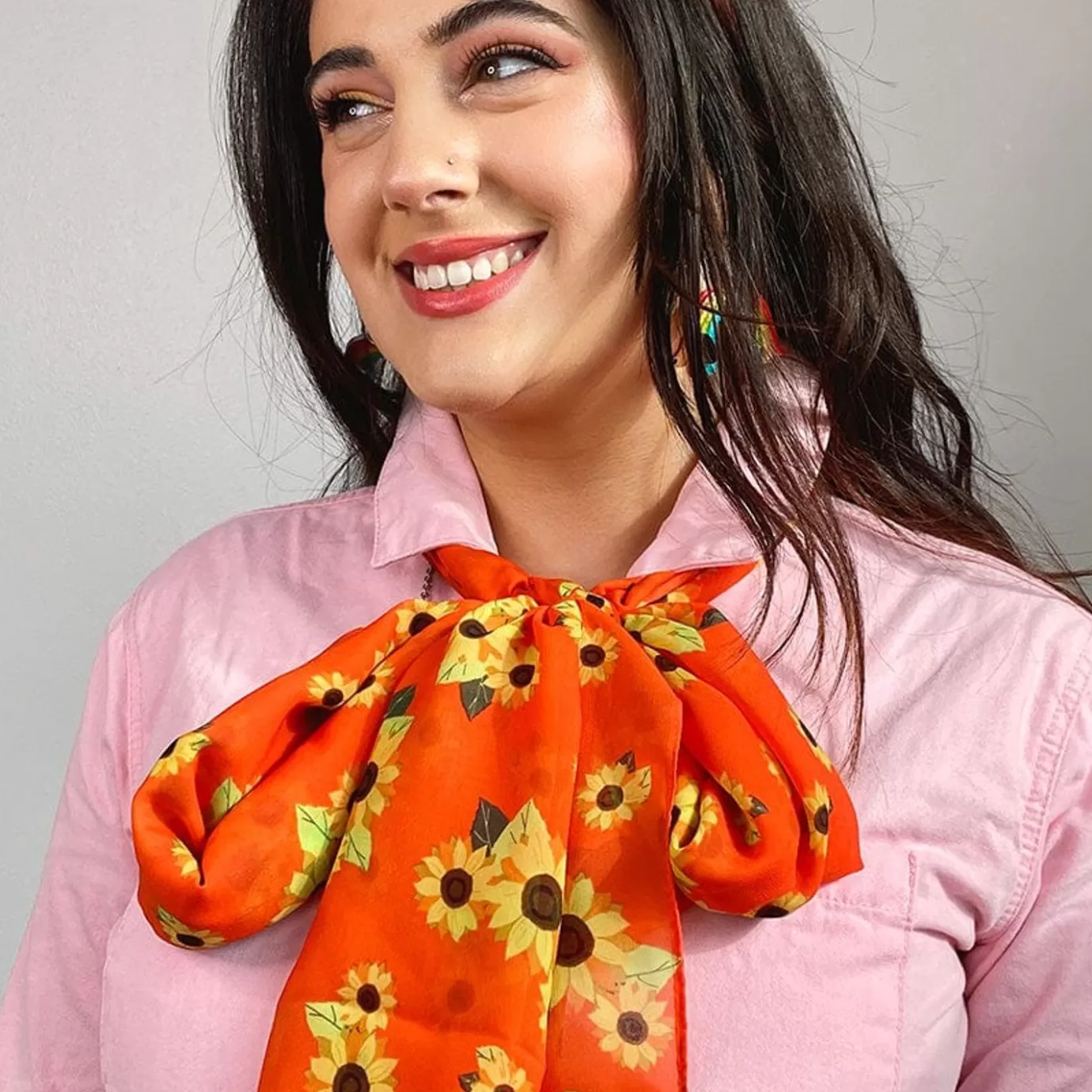 Erstwilder Follow The Sun Neck Scarf Orange* Scarves