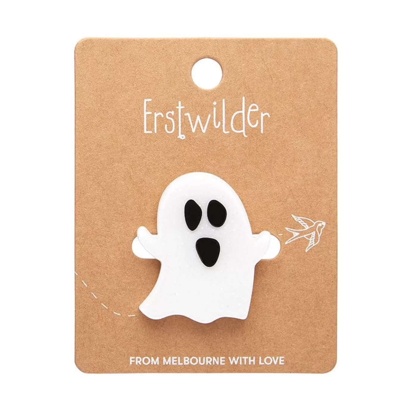 Erstwilder Glitter Ghost Mini Brooch* Brooches