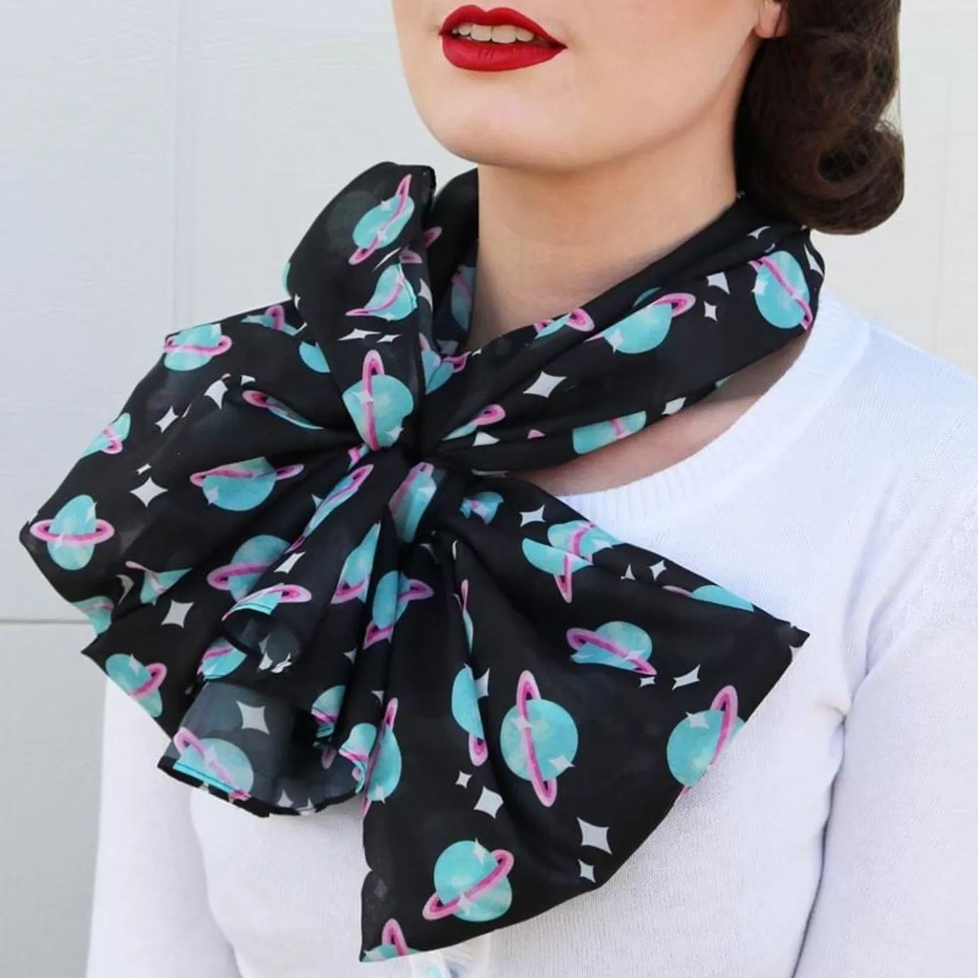 Erstwilder God Of Time Large Neck Scarf* Scarves