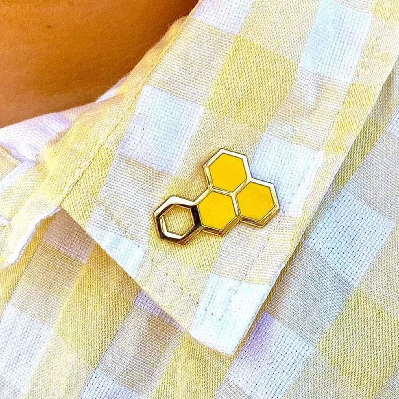 Erstwilder Happy Honeycomb Enamel Pin* Enamel Pins
