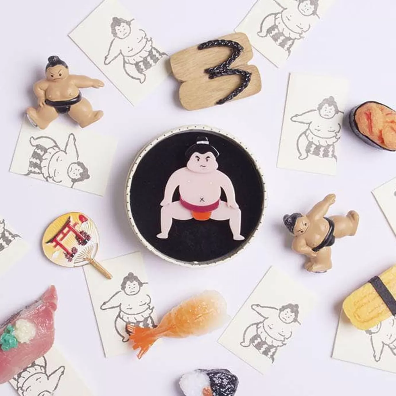 Erstwilder He Be Rikishi Brooch* Brooches