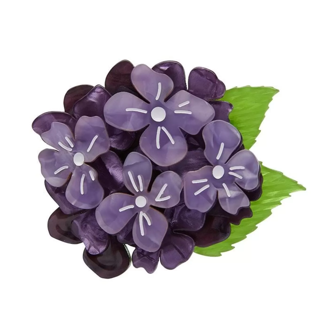 Erstwilder Heartfelt Hydrangea Brooch* Brooches
