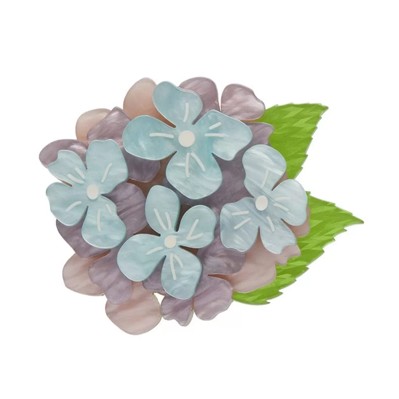 Erstwilder Heartfelt Hydrangea Brooch* Brooches