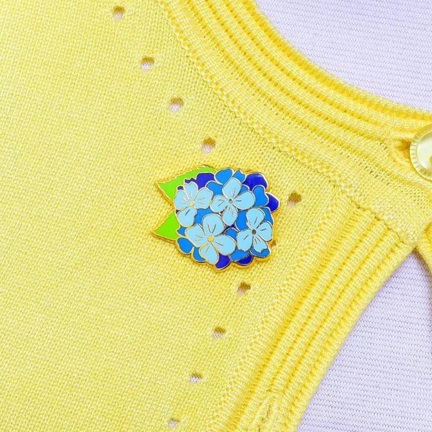 Erstwilder Heartfelt Hydrangea Enamel Pin* Enamel Pins