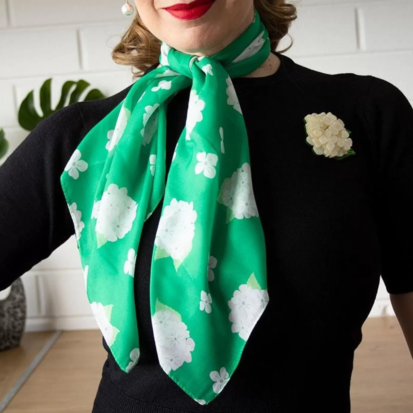 Erstwilder Heartfelt Hydrangea Neck Scarf* Scarves
