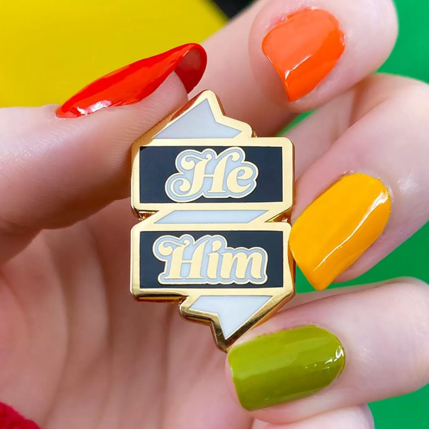 Erstwilder He/Him Pronoun Enamel Pin* Enamel Pins