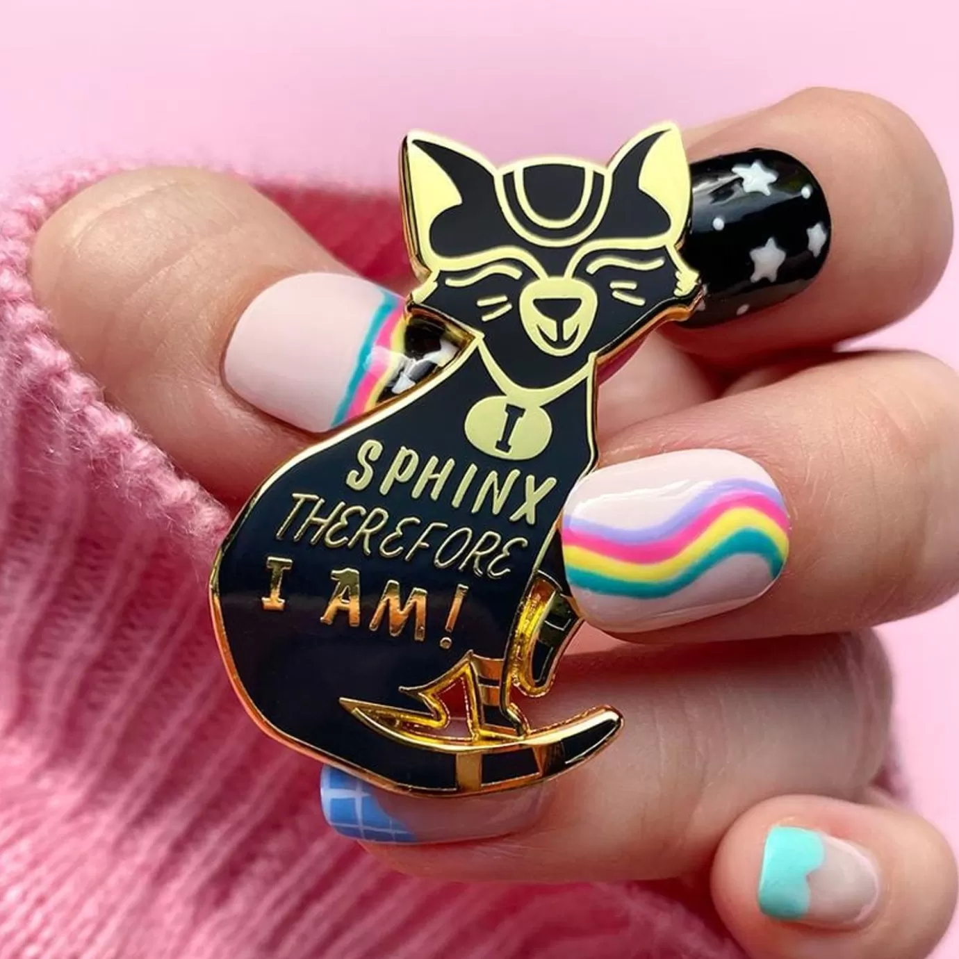 Erstwilder I Sphynx Therefore I Am Enamel Pin* Enamel Pins