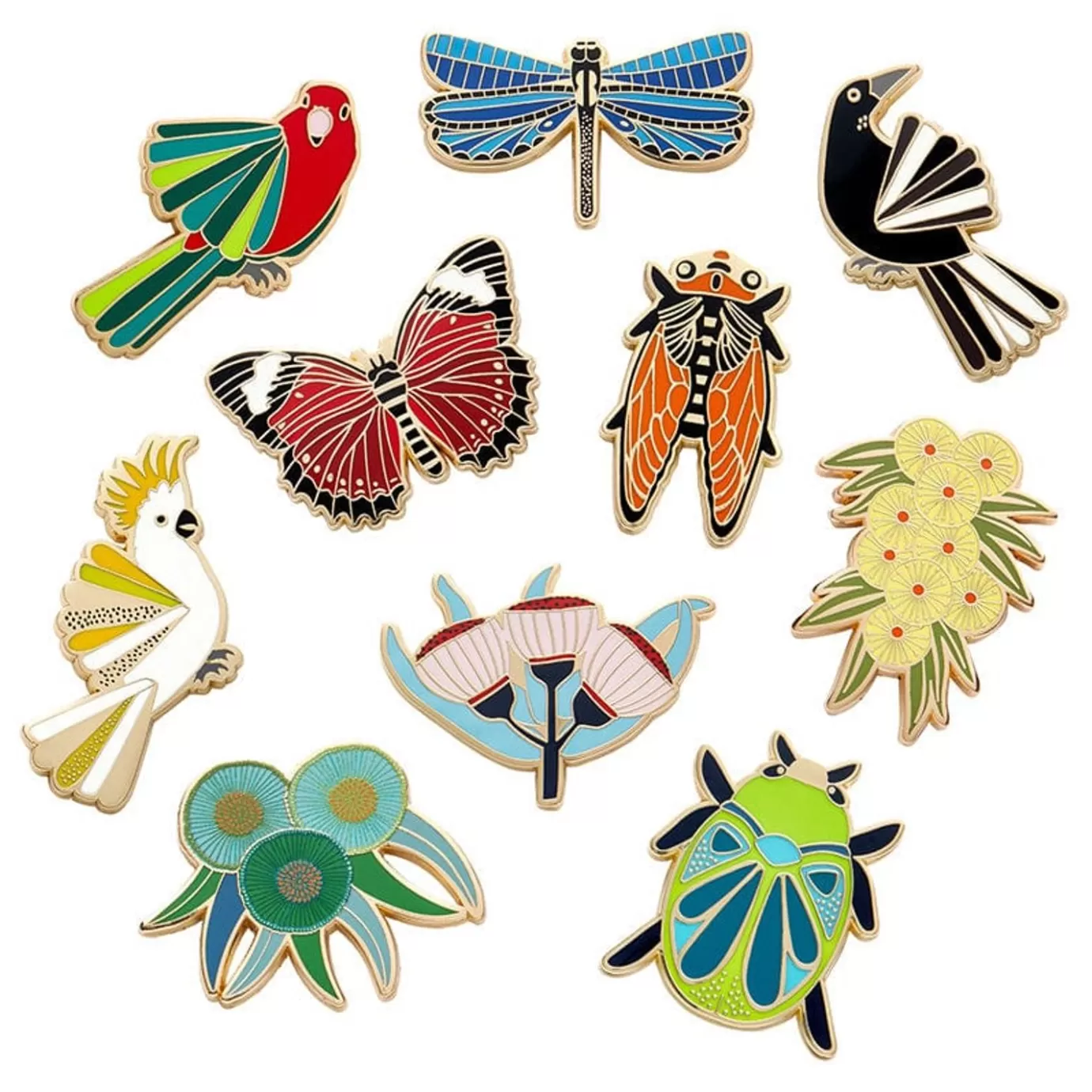 Erstwilder Jocelyn Proust Enamel Pin Pack - 10 Piece* Enamel Pins