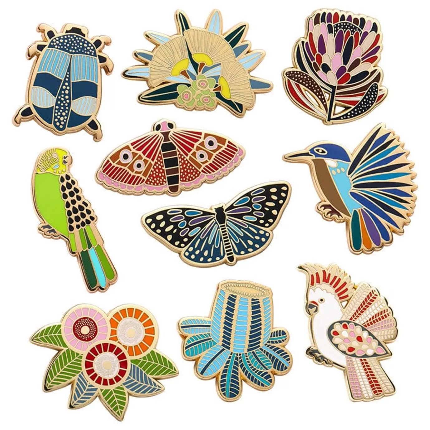 Erstwilder Jocelyn Proust Enamel Pin Pack - 10 Piece* Enamel Pins