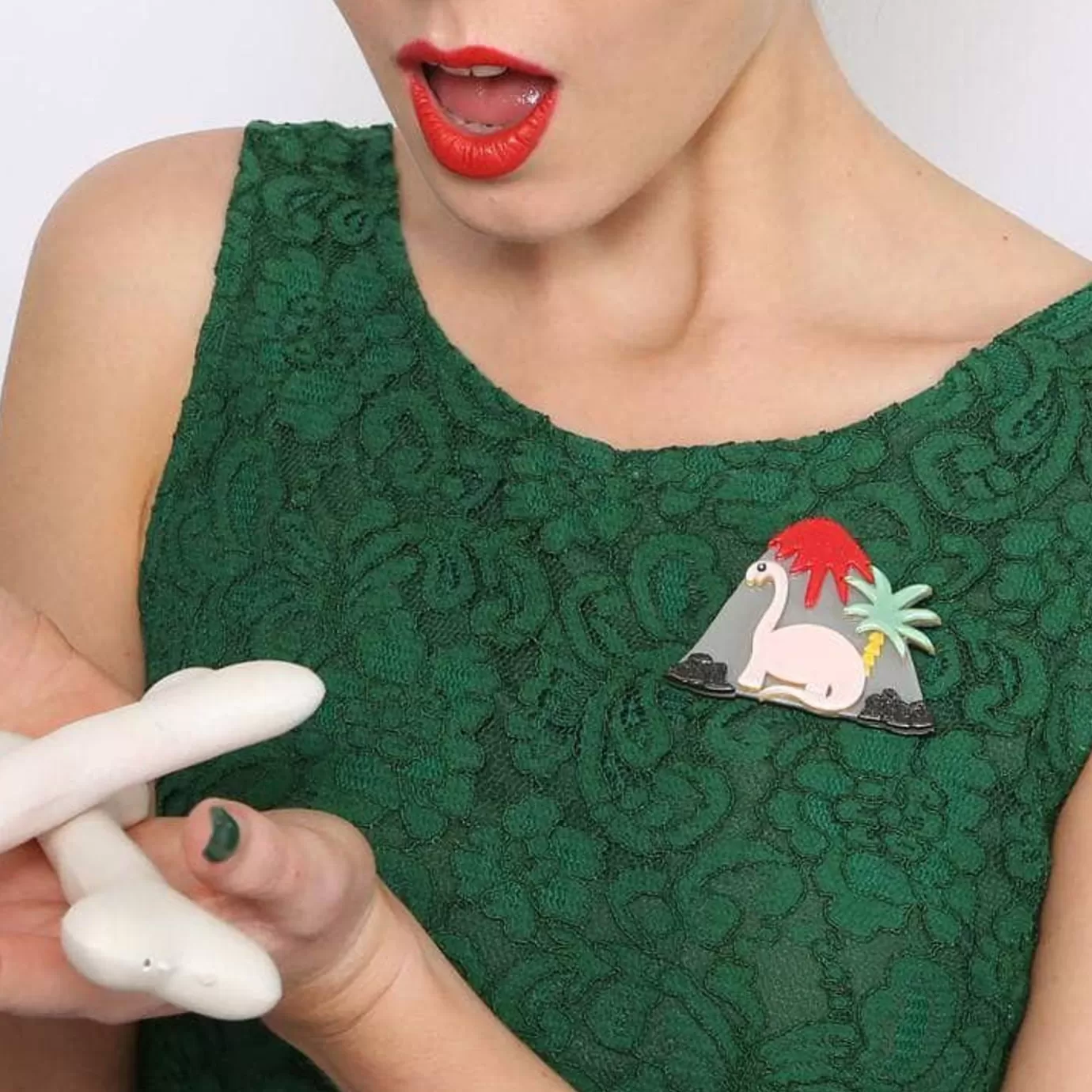 Erstwilder Jurassic Thunder Dinosaur Brooch* Brooches