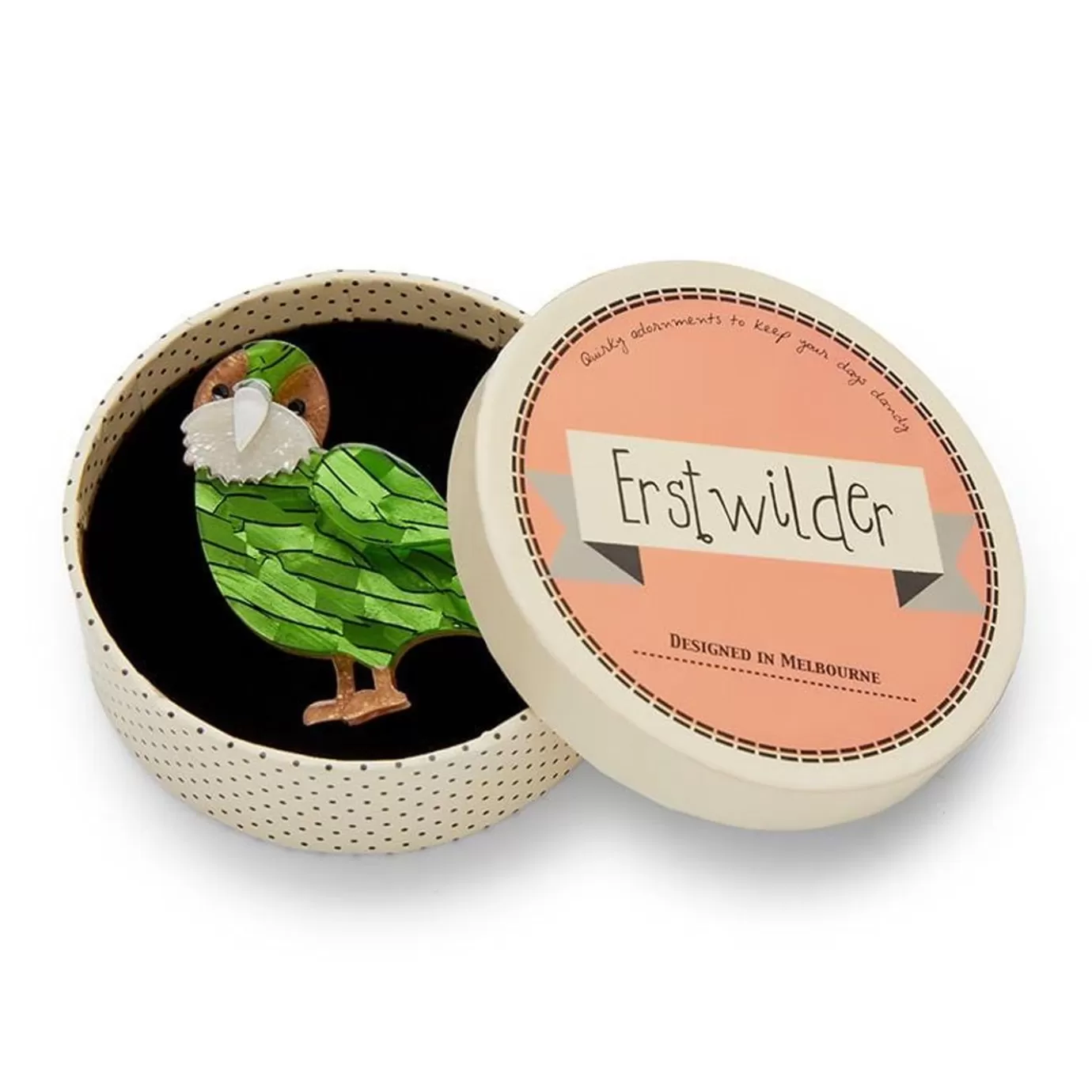 Erstwilder Kakapo On Show Brooch* Brooches