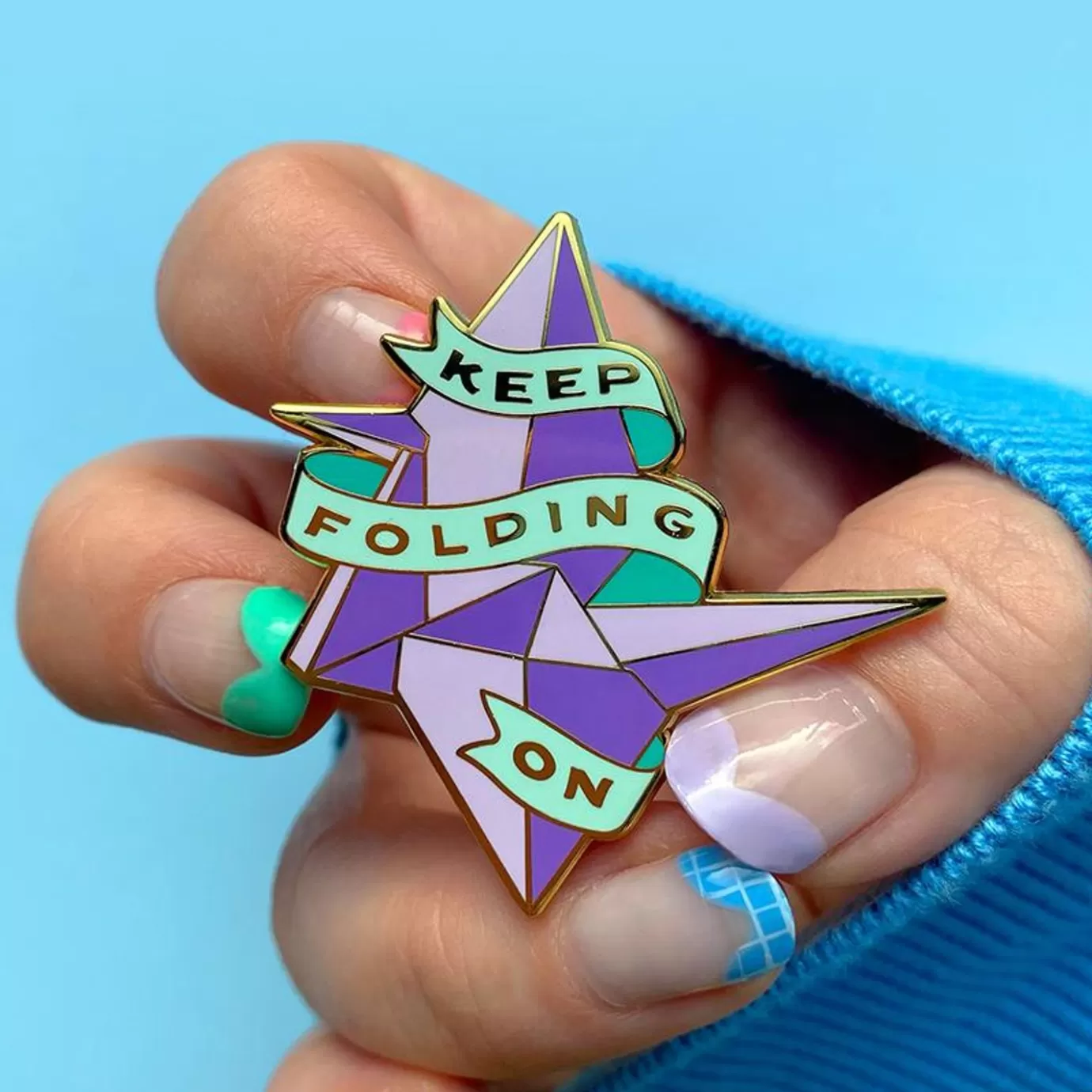 Erstwilder Keep Folding On Enamel Pin* Enamel Pins