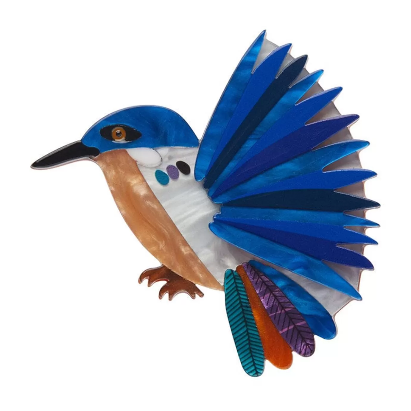 Erstwilder Kyrie Kingfisher Brooch* Brooches