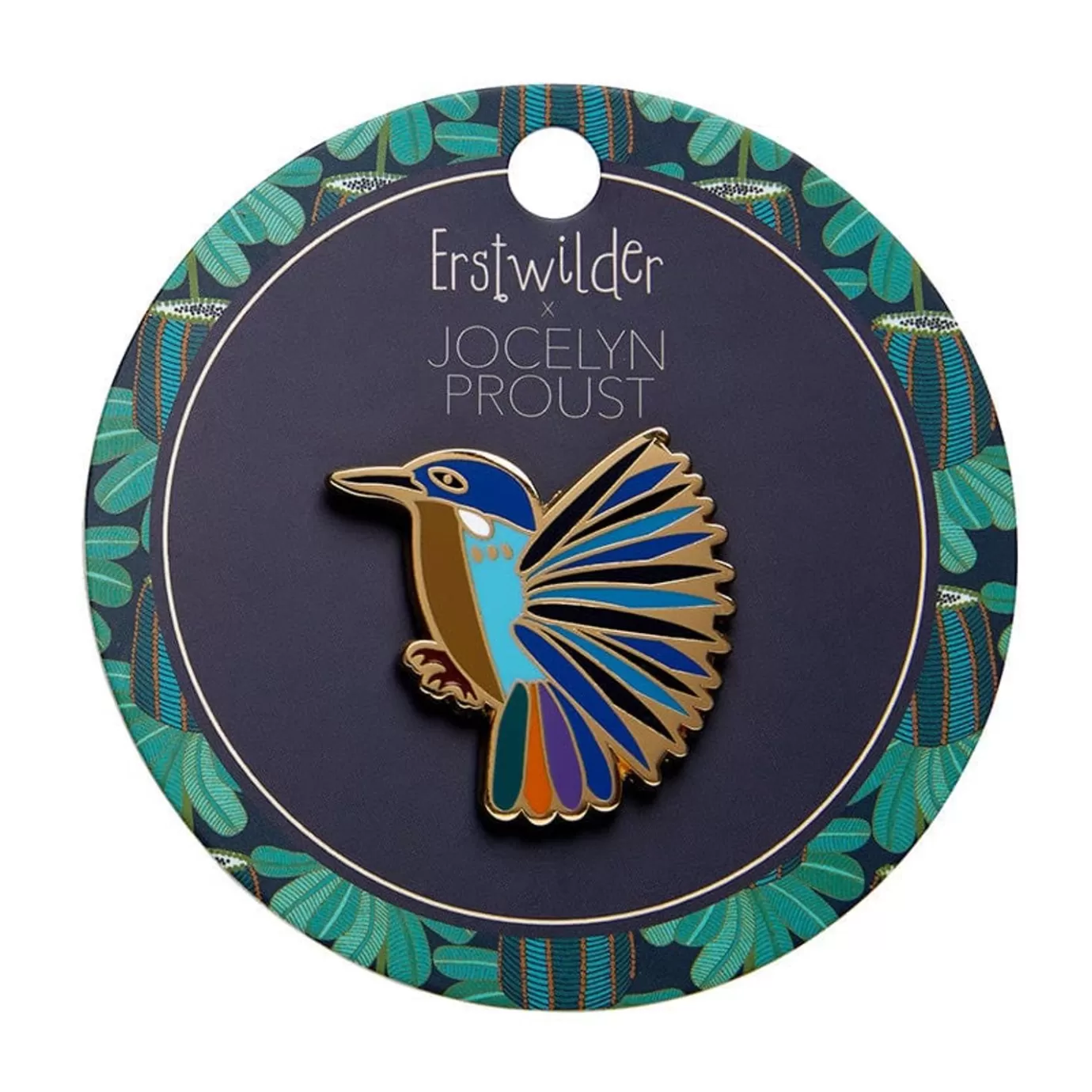 Erstwilder Kyrie Kingfisher Enamel Pin* Enamel Pins