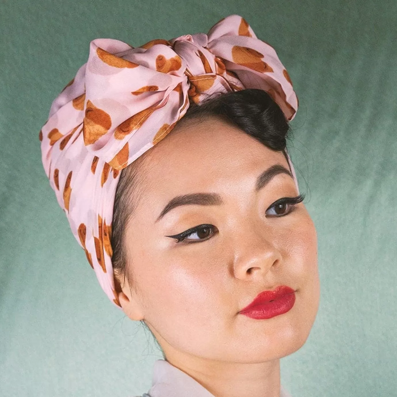 Erstwilder La Croissant Large Neck Scarf - Pink* Scarves
