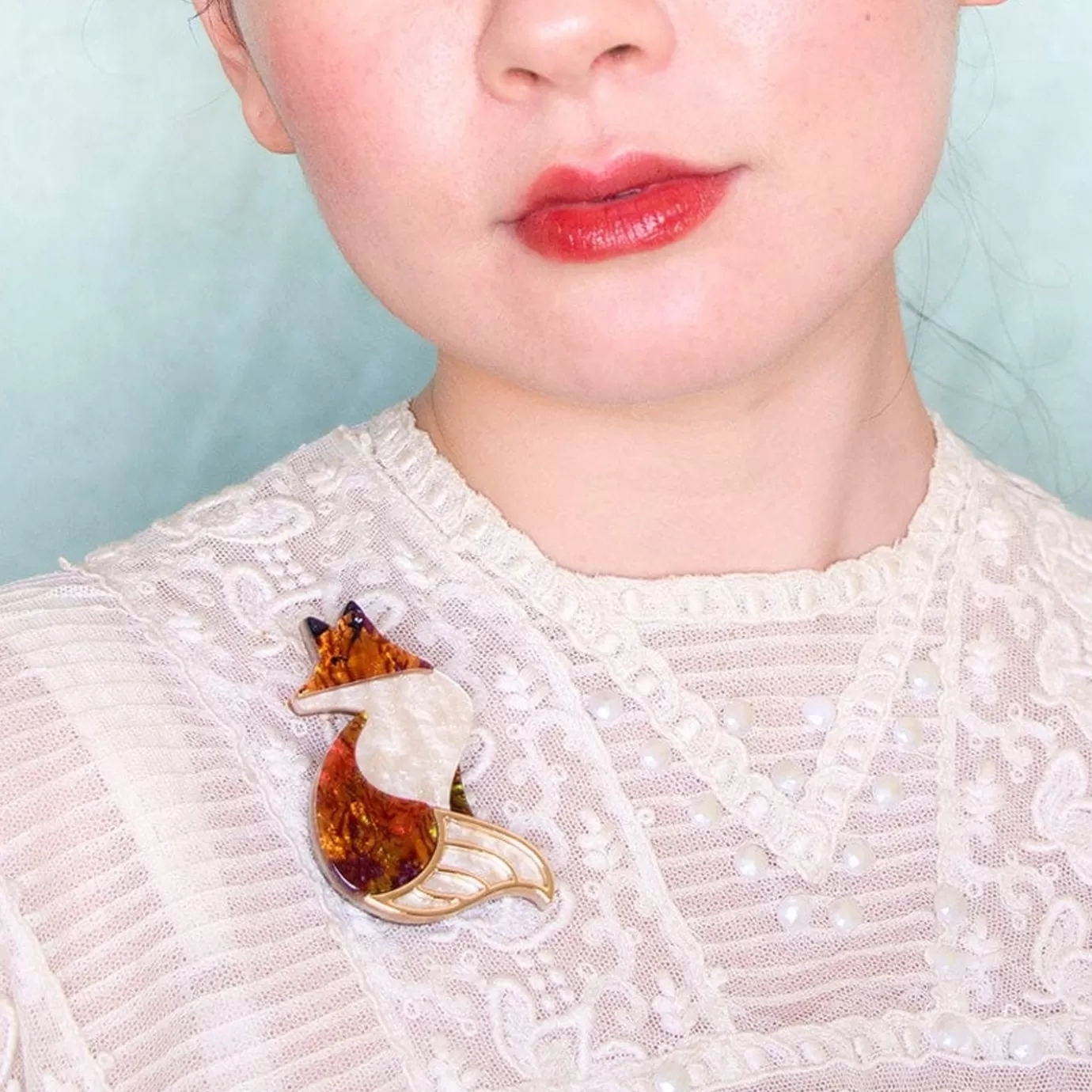 Erstwilder La Formidable Fauve Brooch* Brooches