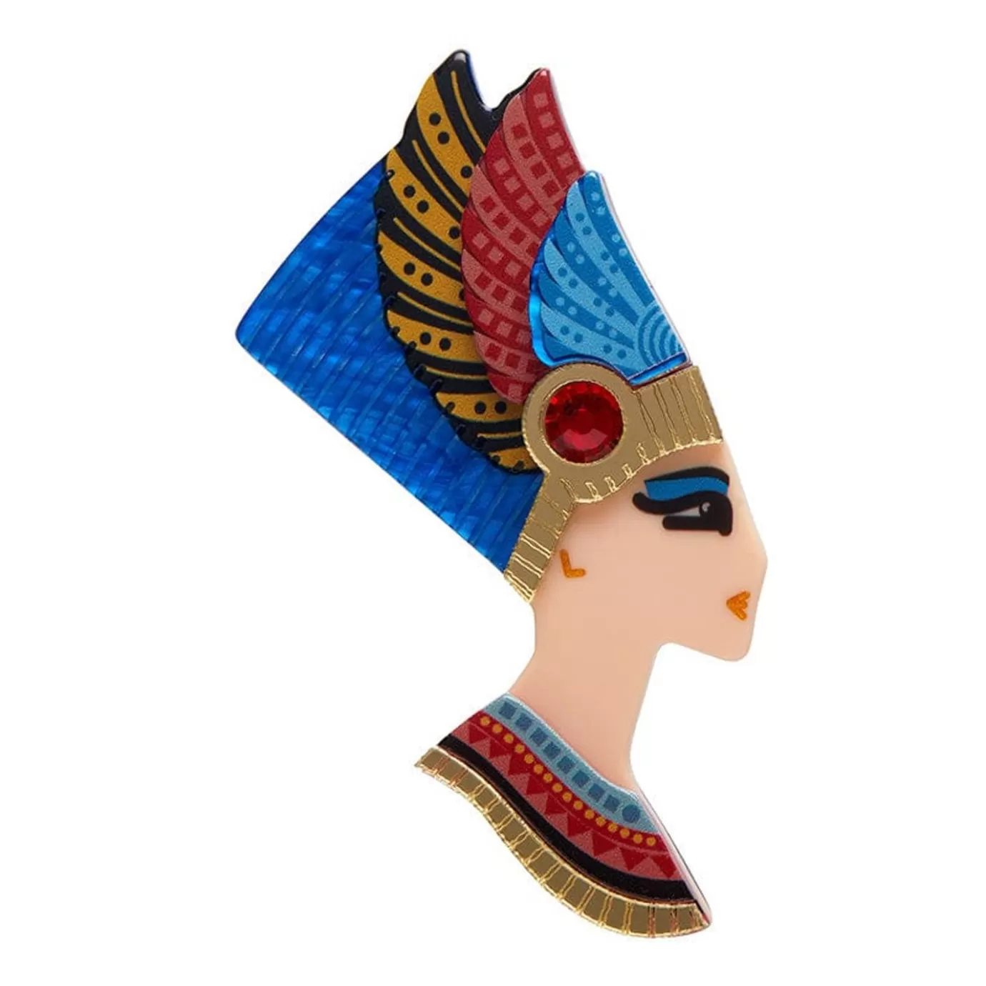 Erstwilder Lady Of Grace Nefertiti Brooch* Brooches