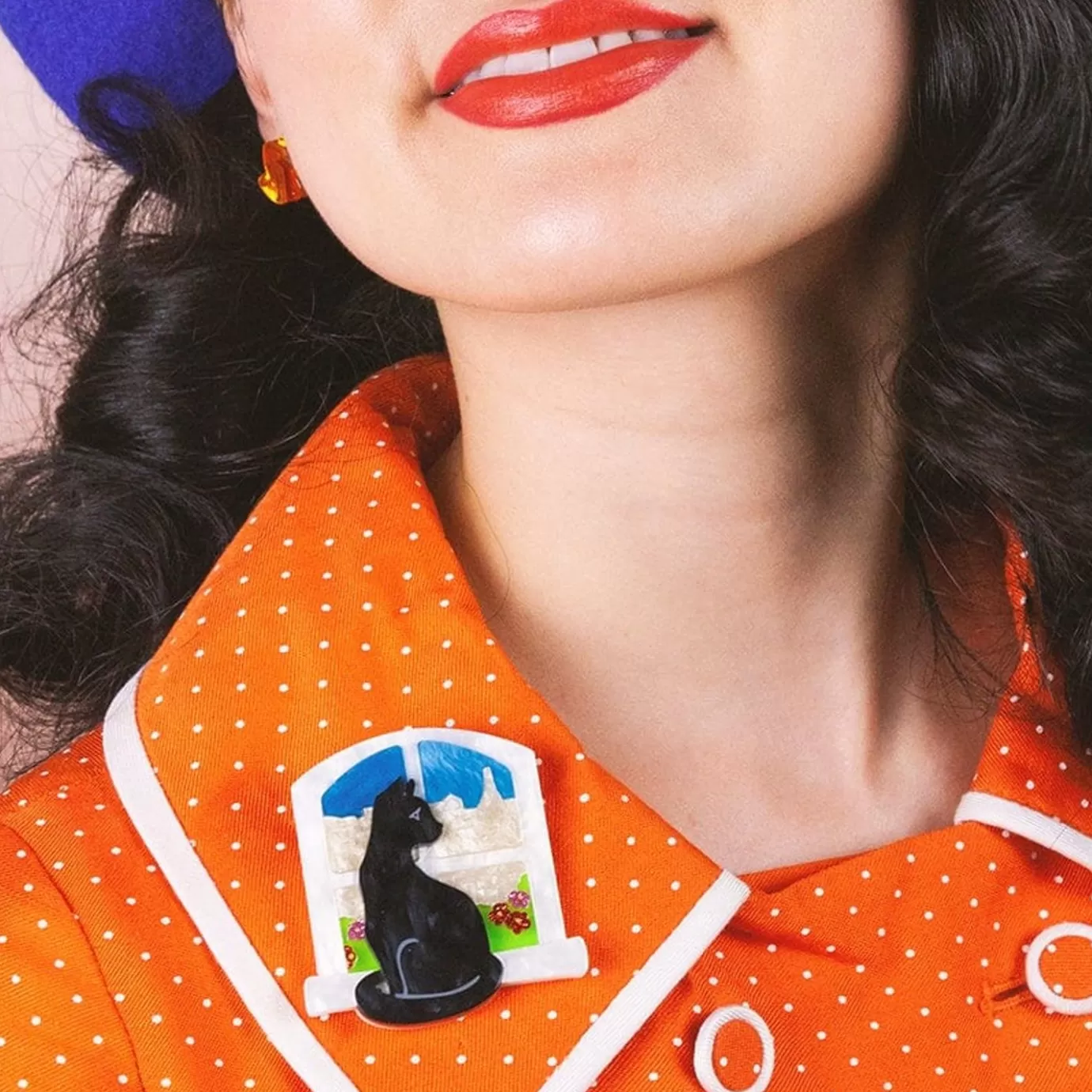 Erstwilder Le Chat Le Reveur Brooch* Brooches