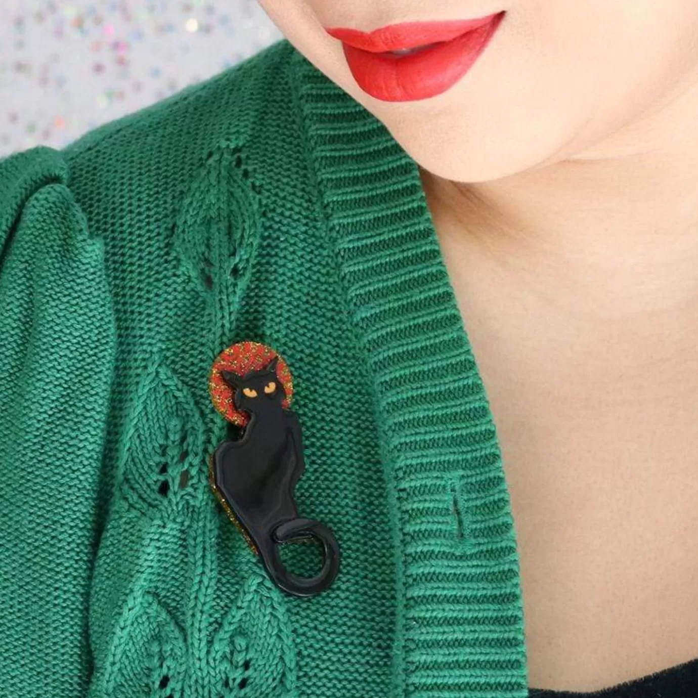 Erstwilder Le Chat Noir Brooch* Brooches