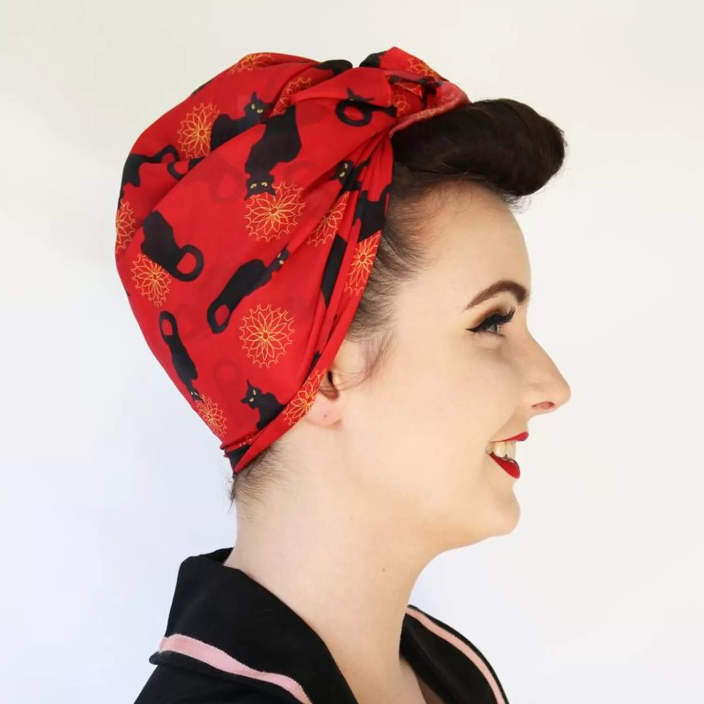 Erstwilder Le Chat Noir Head Scarf* Scarves