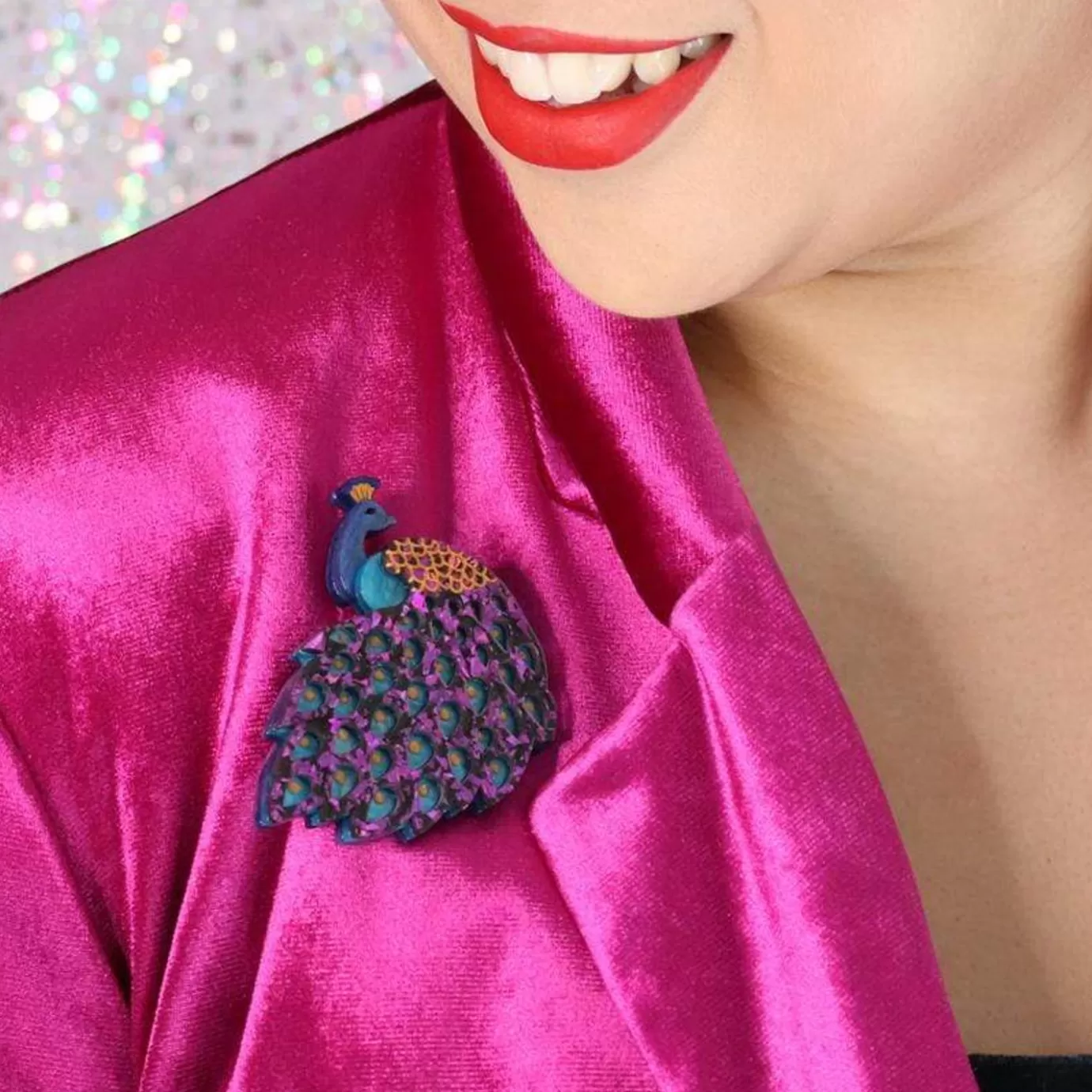 Erstwilder Le Peacock Royal Brooch* Brooches