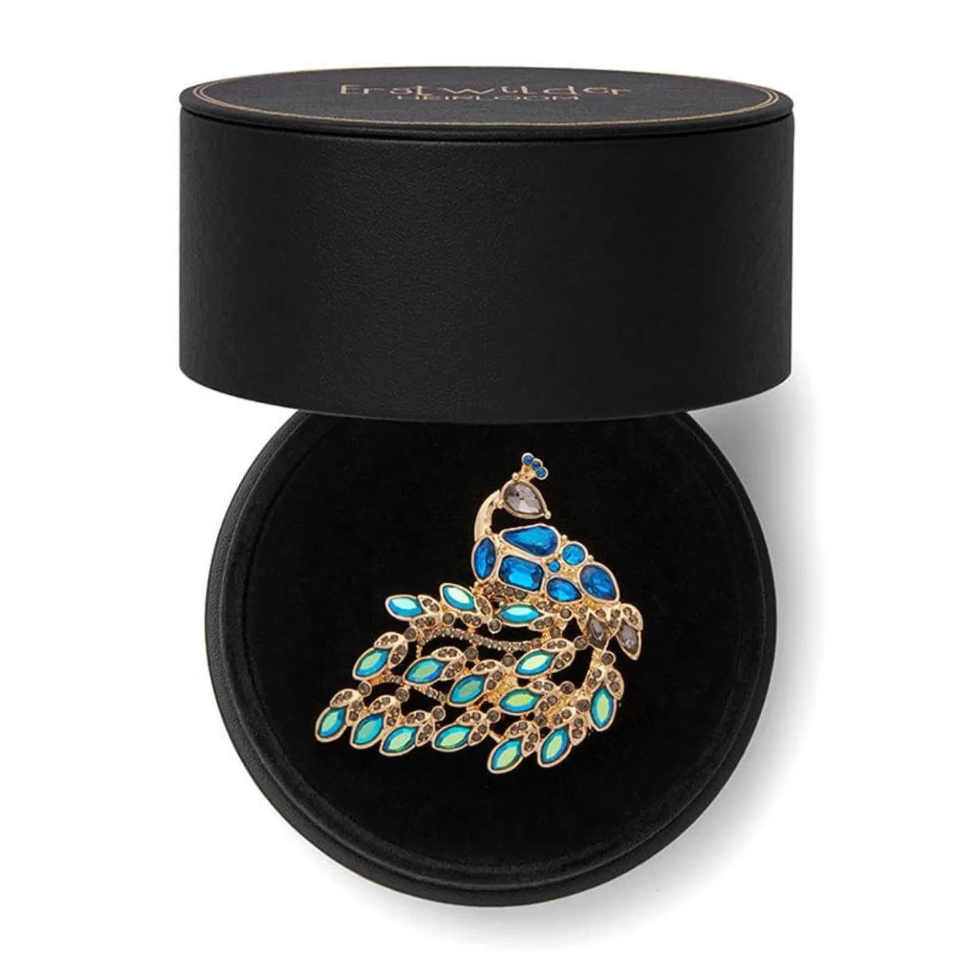Erstwilder Le Peacock Royal Stone Set Crystal Brooch* Brooches