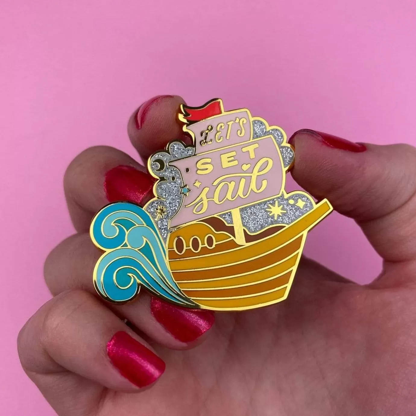 Erstwilder Let'S Set Sail Enamel Pin* Enamel Pins