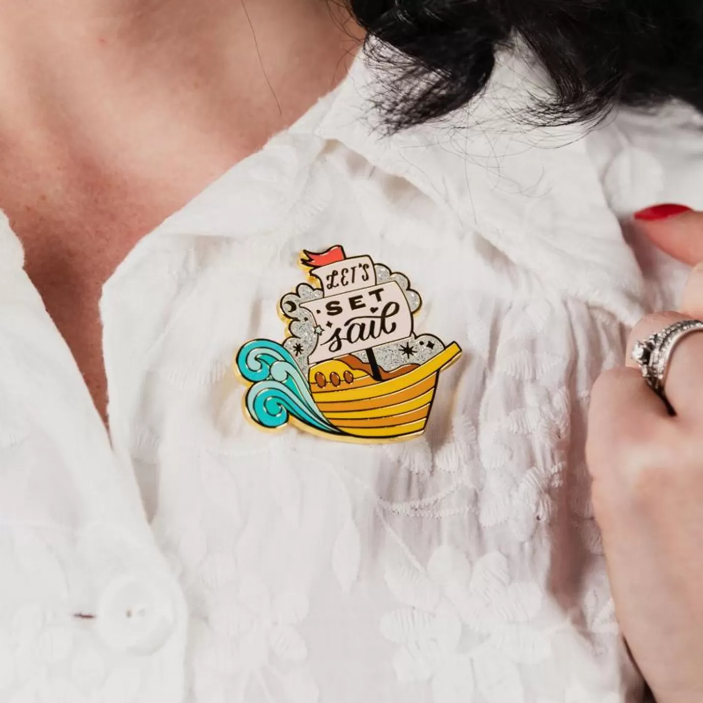 Erstwilder Let'S Set Sail Enamel Pin* Enamel Pins
