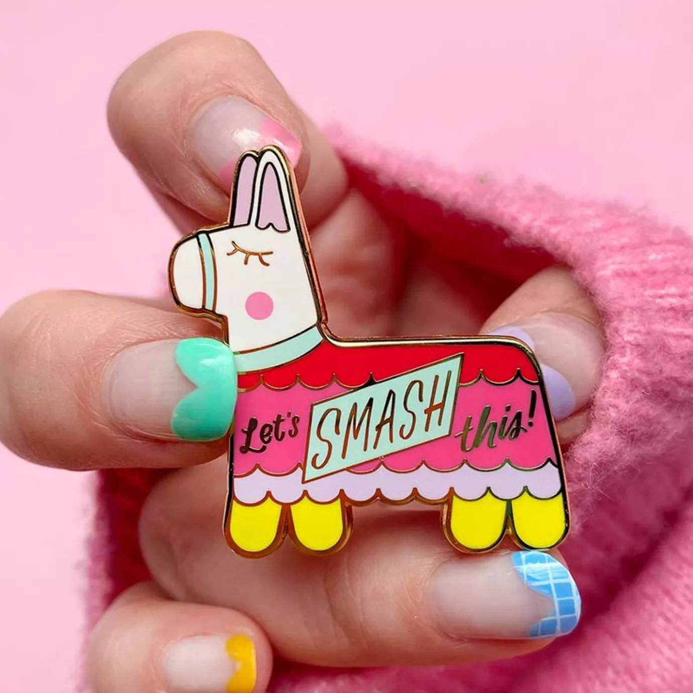 Erstwilder Let'S Smash This Enamel Pin* Enamel Pins