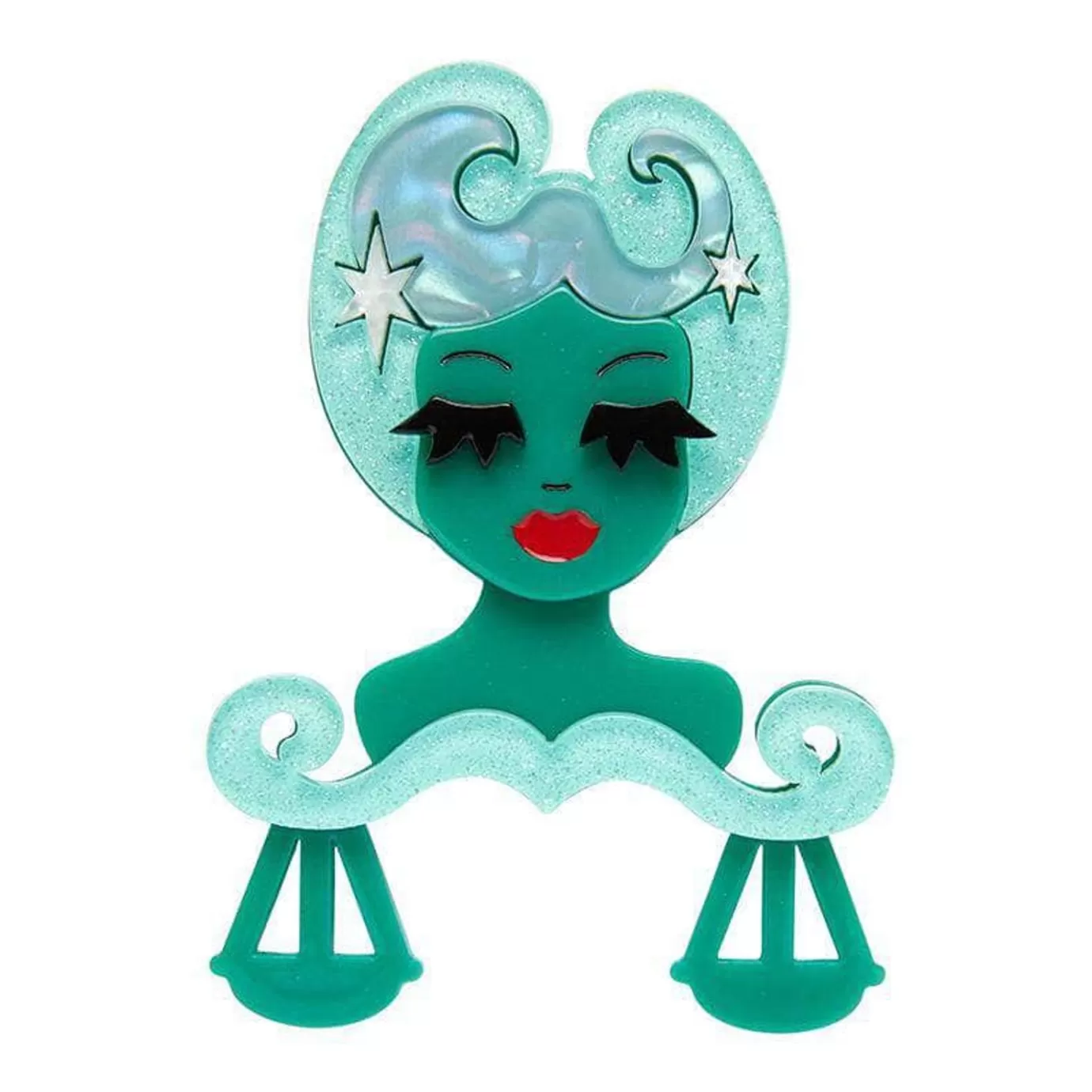 Erstwilder Libra The Learned Brooch* Brooches