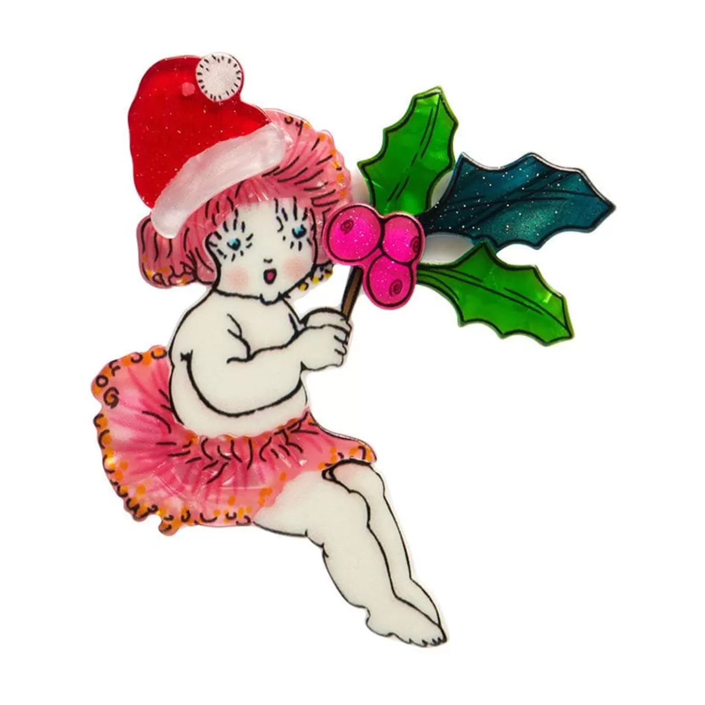 Erstwilder Little Ragged Christmas Blossom Brooch* Brooches
