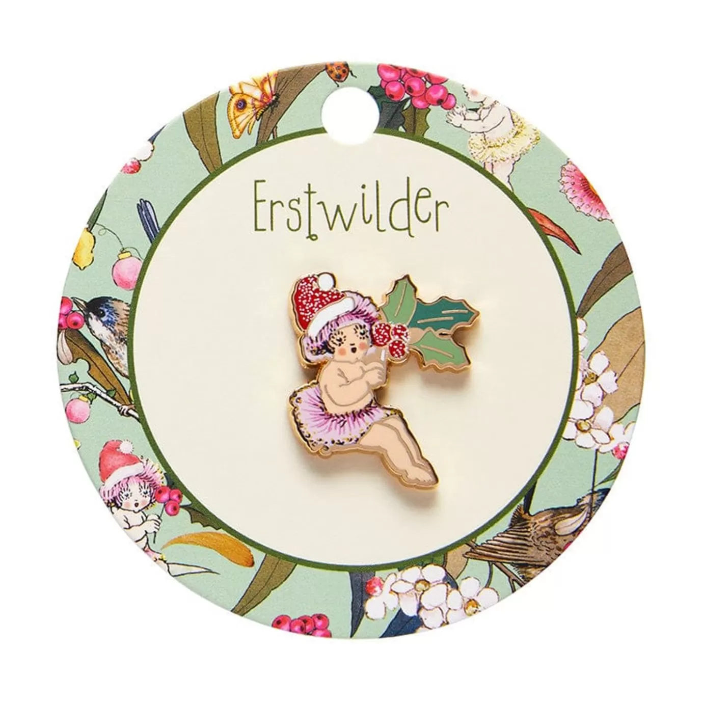 Erstwilder Little Ragged Christmas Blossom Enamel Pin* Enamel Pins