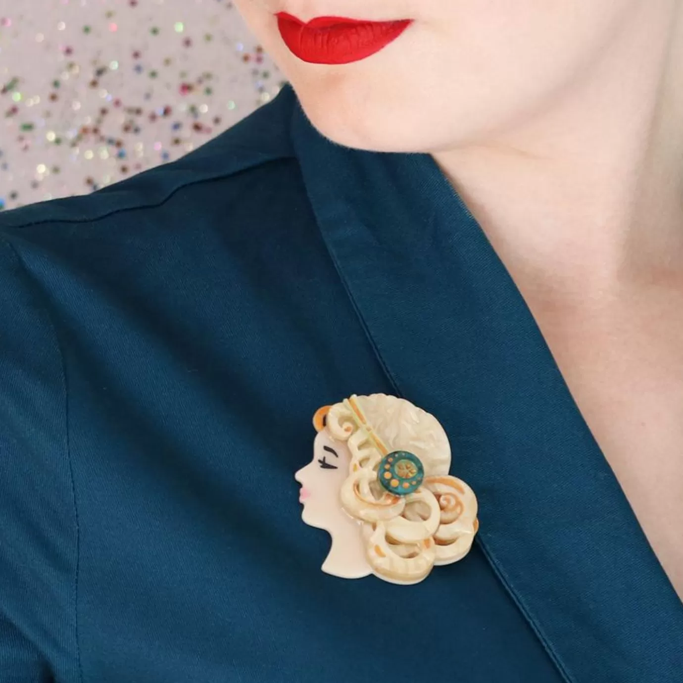 Erstwilder Mademoiselle Bernhardt Brooch* Brooches