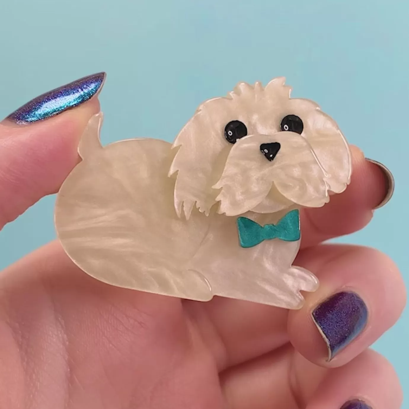 Erstwilder Marc The Maltese Mini Brooch* Brooches